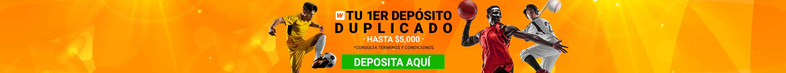 Tu primer depósito duplicado, solo en Winner.mx